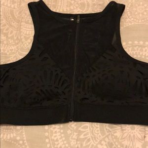 NWOT cutout and mesh sports bra